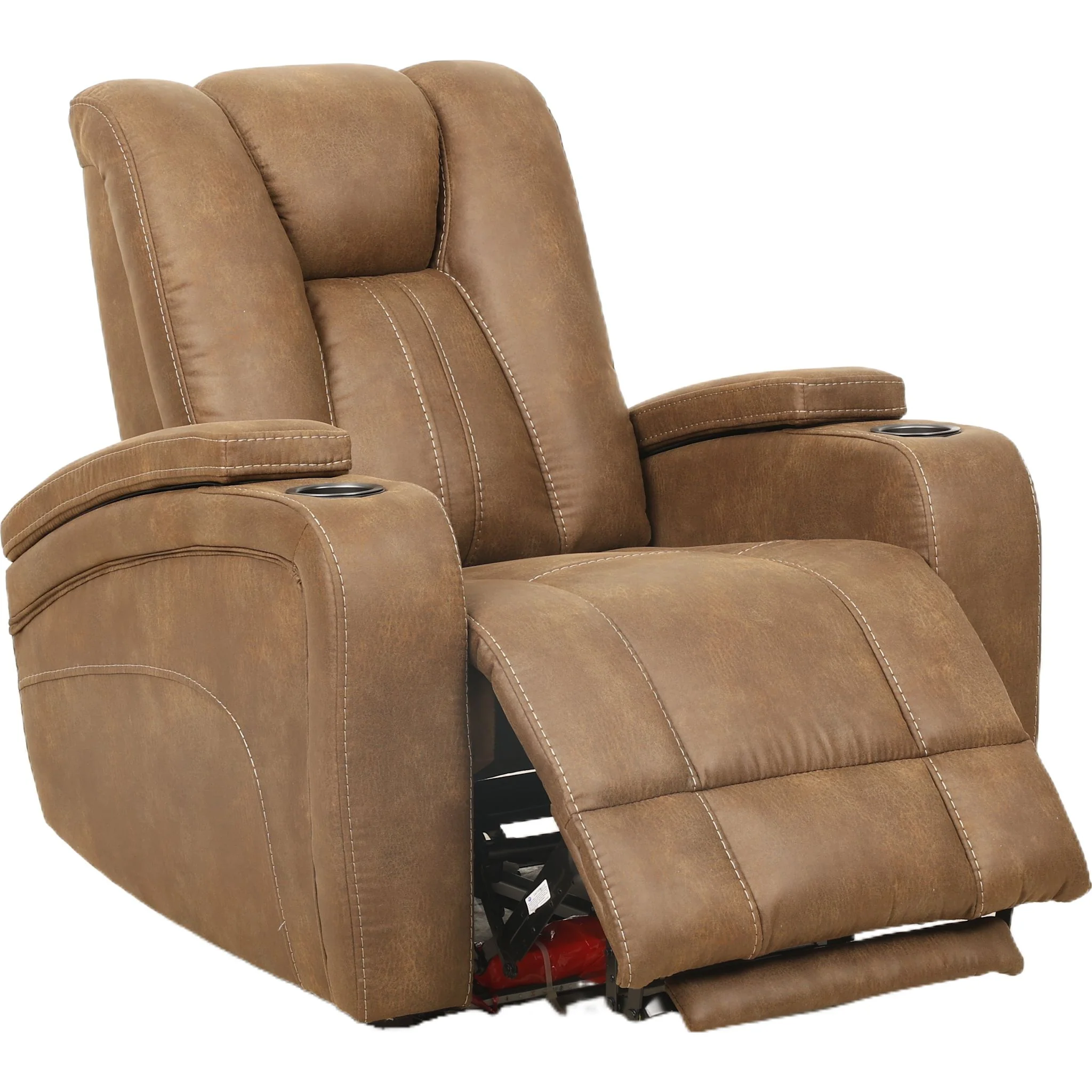 Wyatt Power Recliner With Power Headrest - Cayman Brindle - Image 3