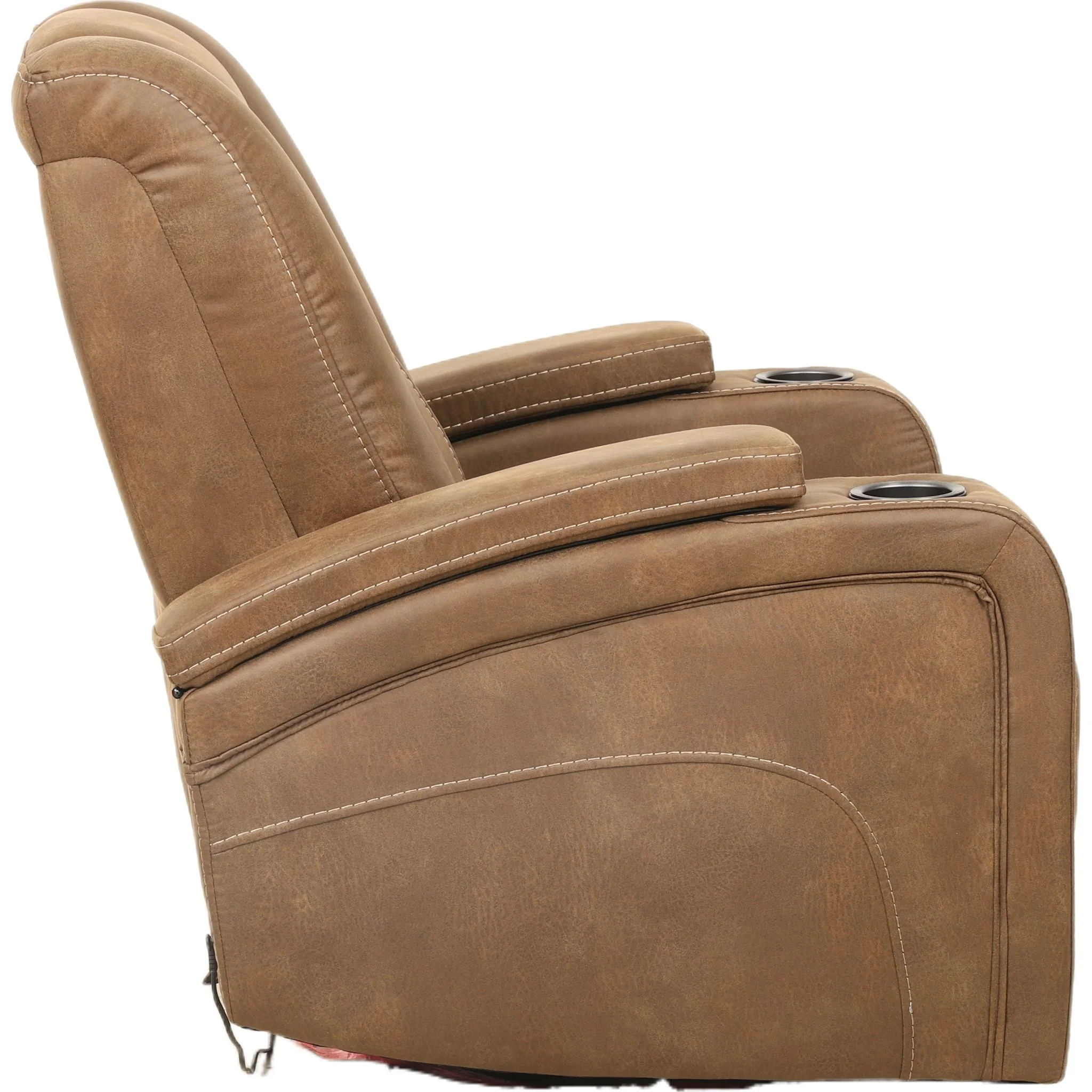 Wyatt Power Recliner With Power Headrest - Cayman Brindle - Image 4