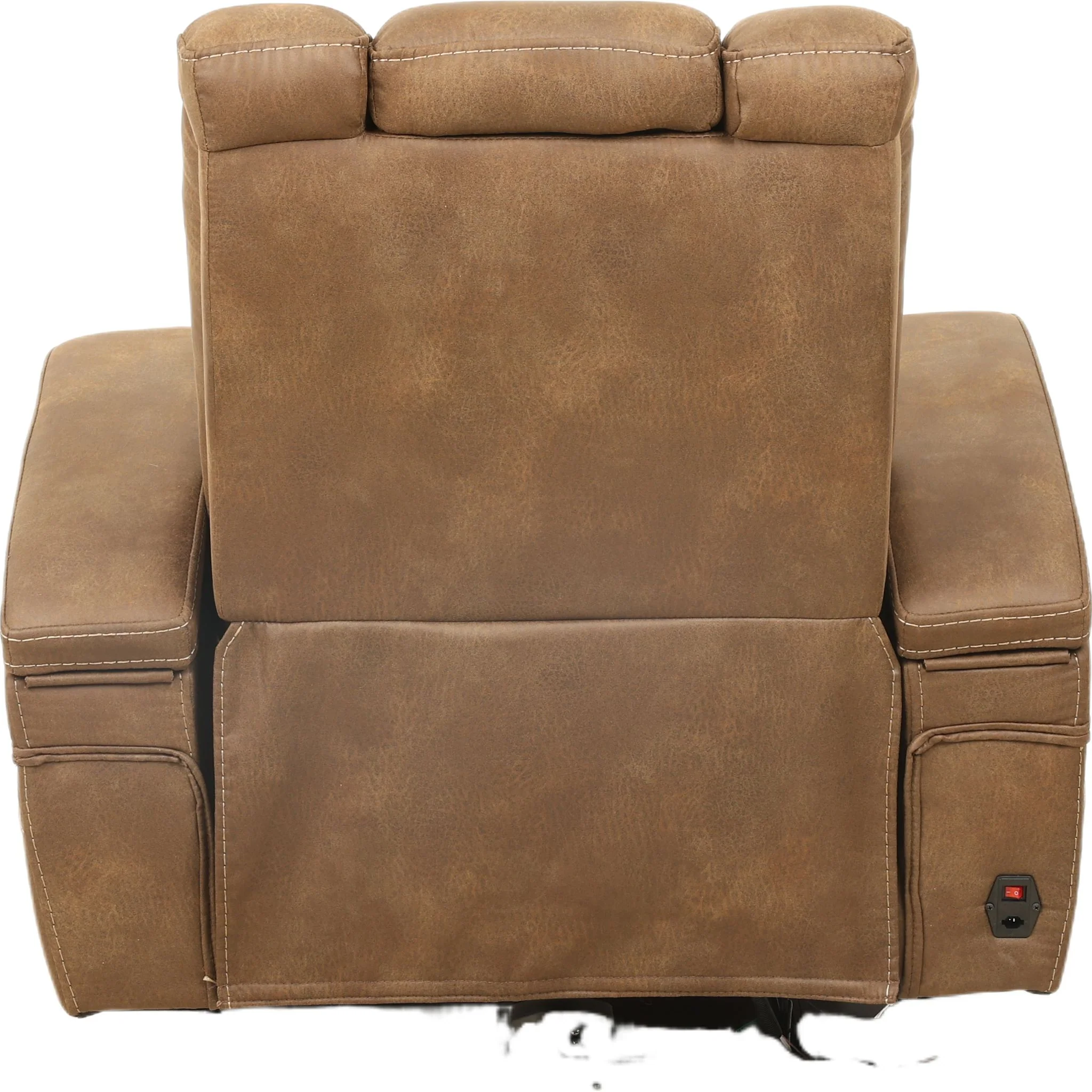 Wyatt Power Recliner With Power Headrest - Cayman Brindle - Image 5