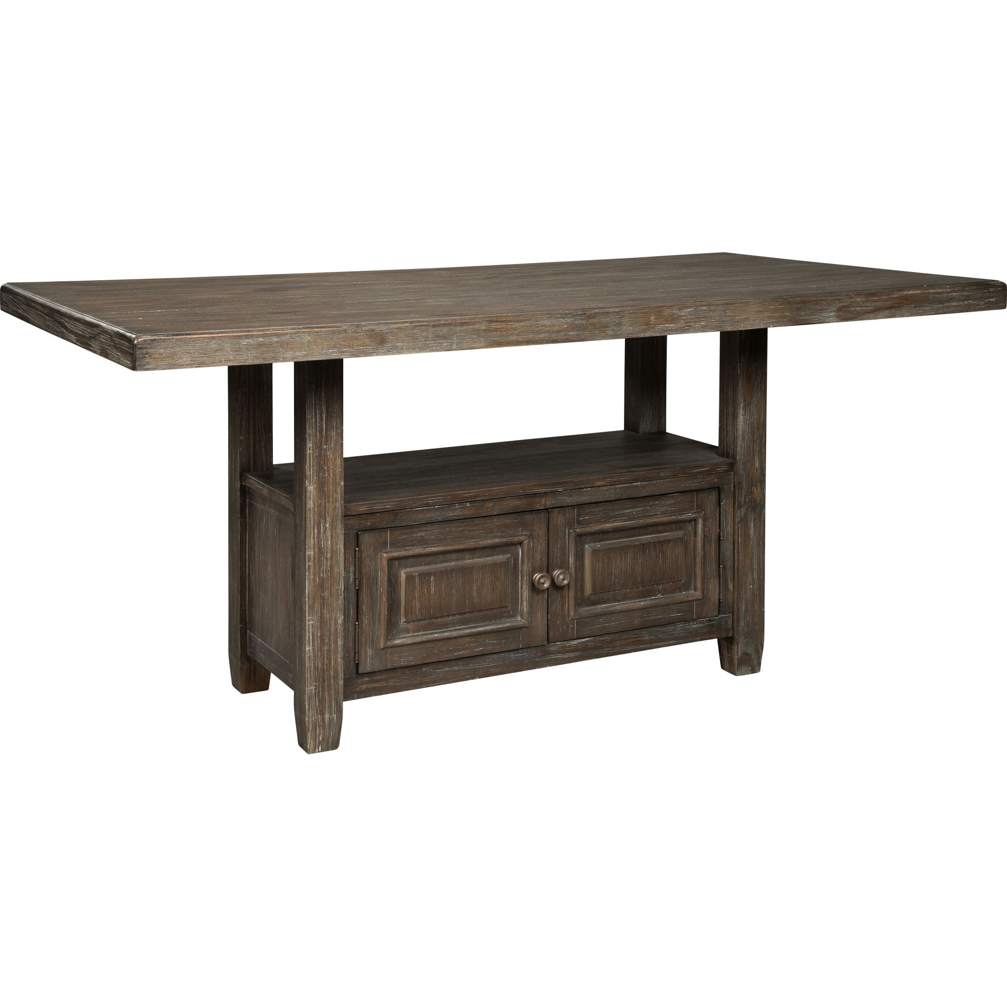 Wyndahl Counter Height Table - Rustic Brown - (D813-32)