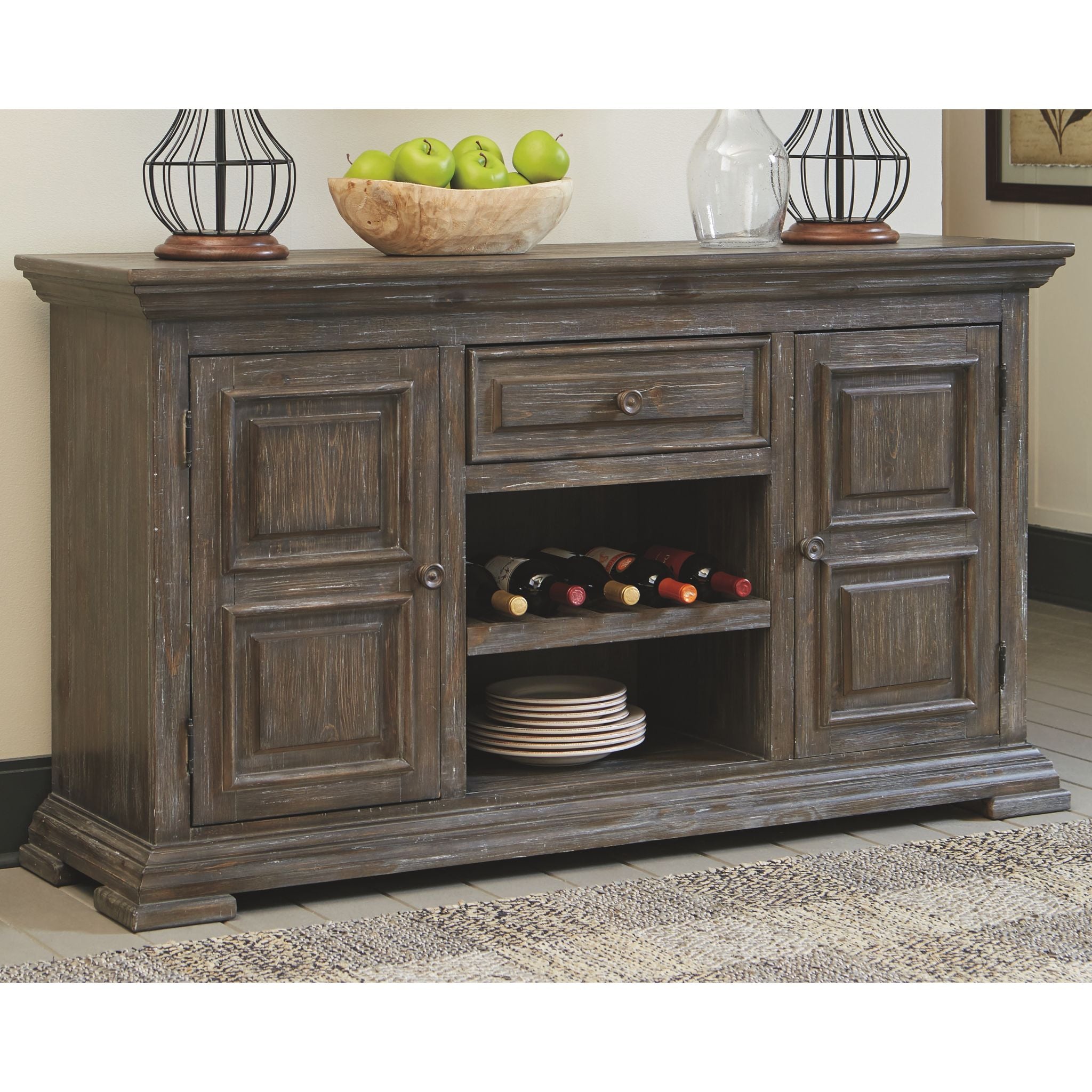 Wyndahl Dining Server - Rustic Brown - (D813-60) - Image 2