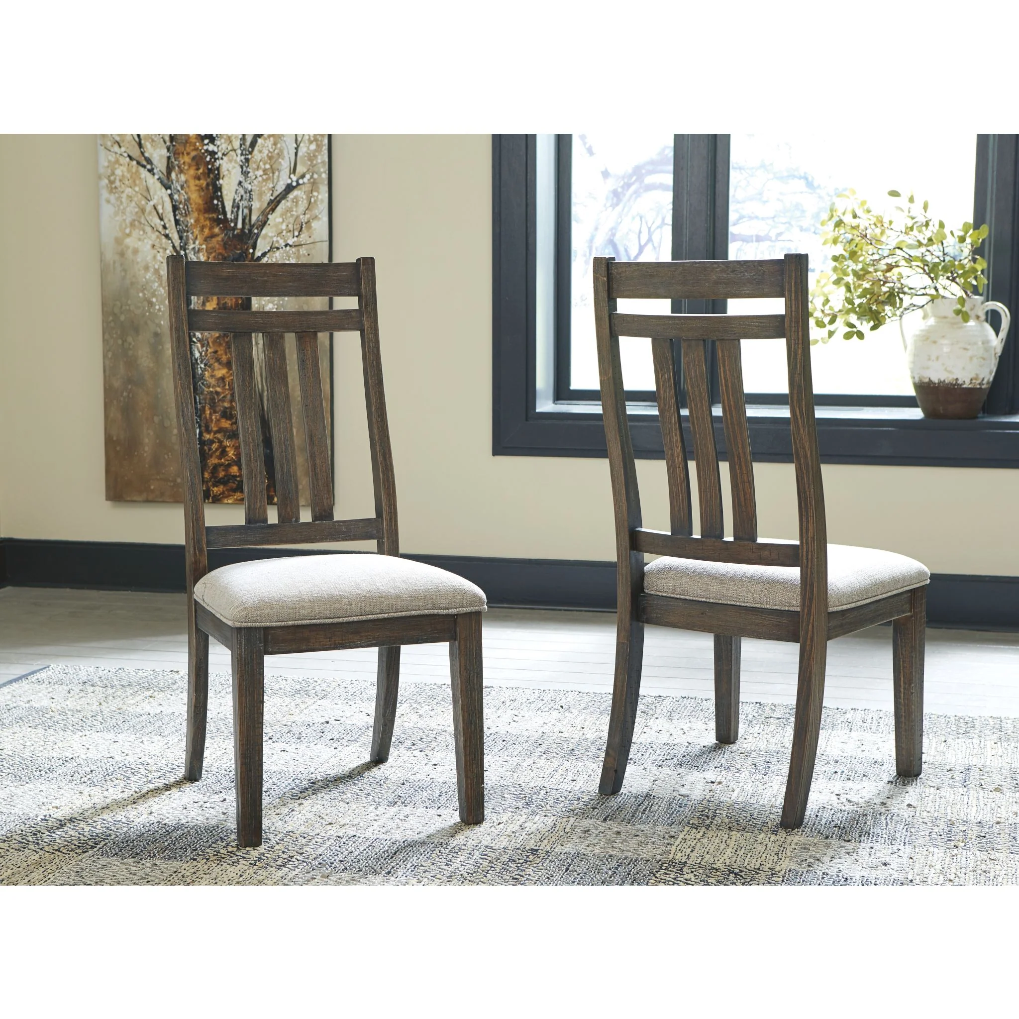 Wyndahl Side Chair - Rustic Brown - (D813-01) - Image 4