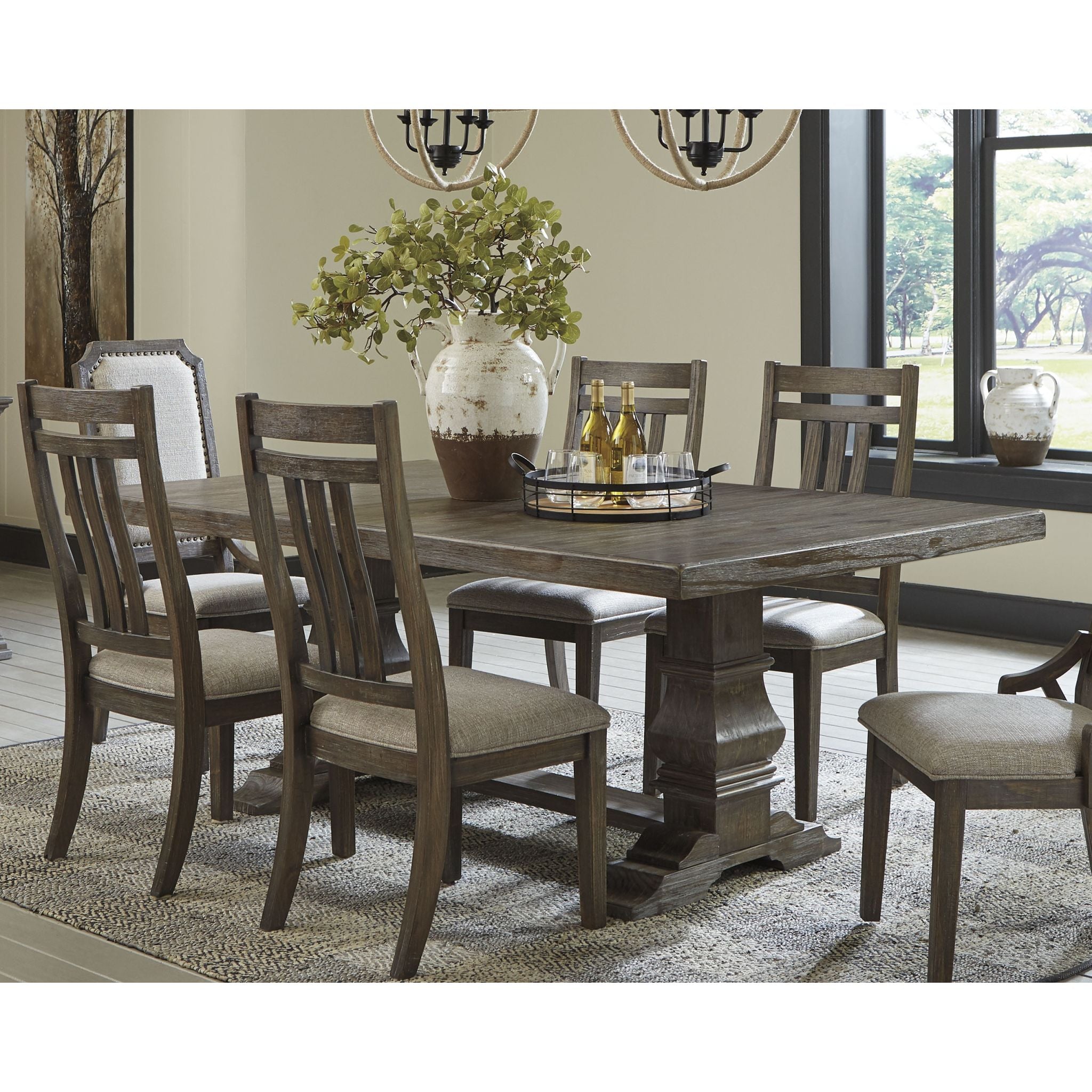 Wyndahl Dining Table - Rustic Brown - (D813D5) - Image 2