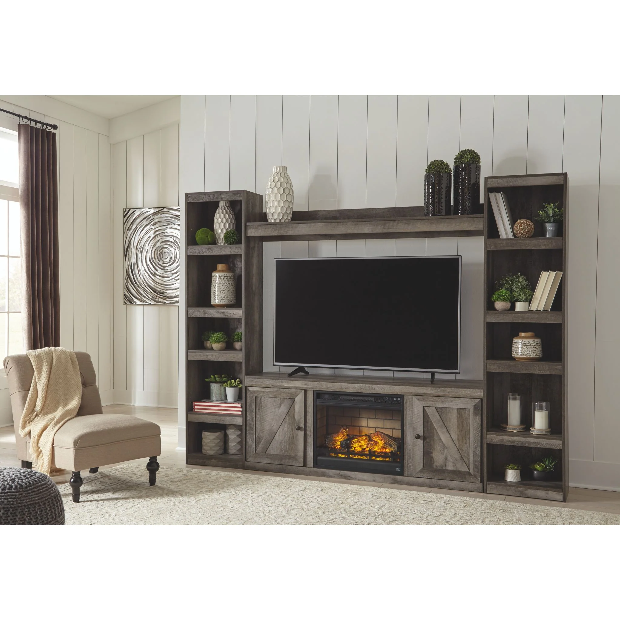 Wynnlow 5 Piece Entertainment Unit - Gray - Image 2