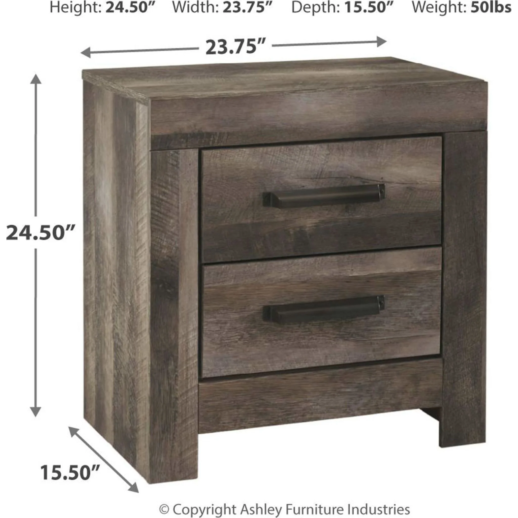 Wynnlow 6 Piece Panel Bedroom - Gray - Image 11