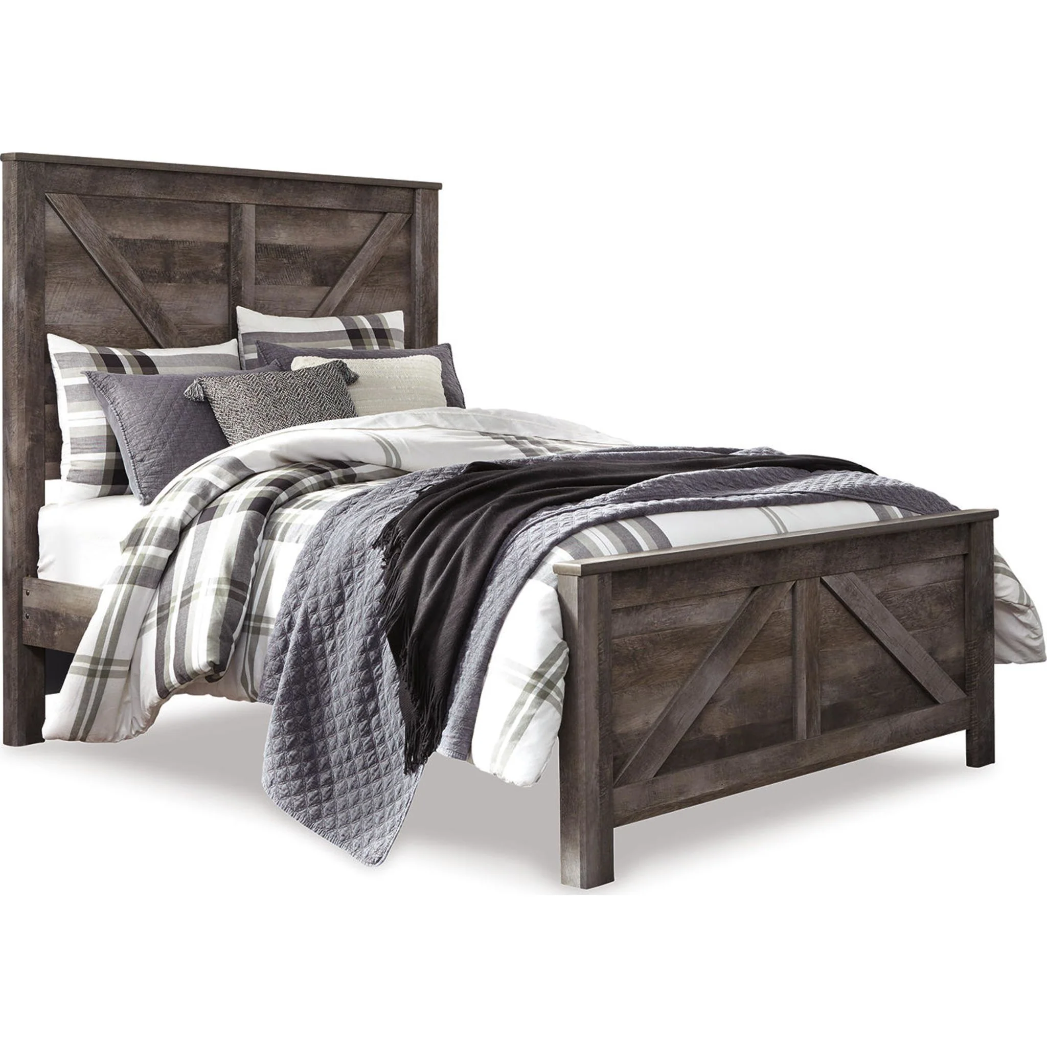 Wynnlow Crossbuck Panel Bed - Gray - Image 16