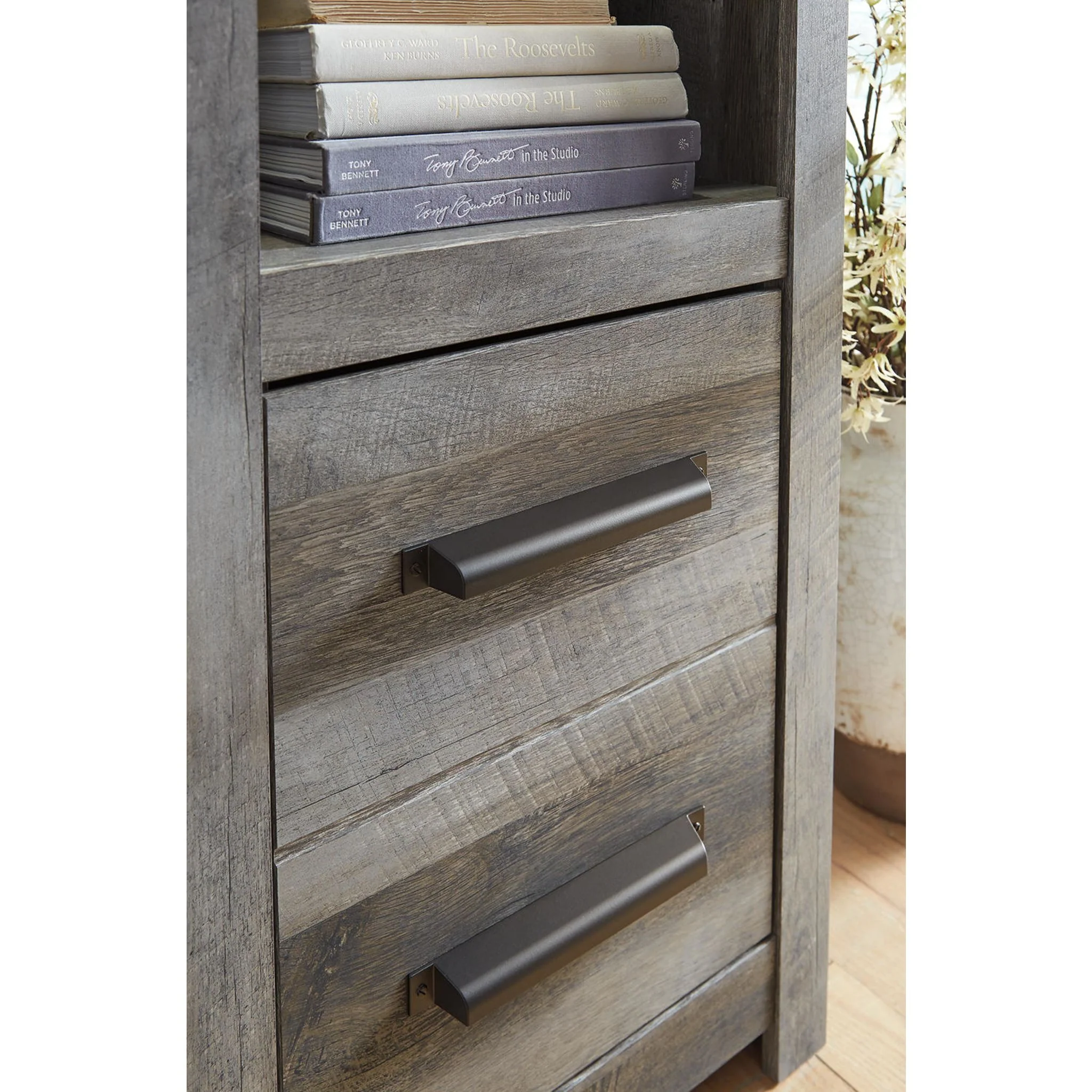 Wynnlow Entertainment Unit with Fireplace - Gray - Image 15