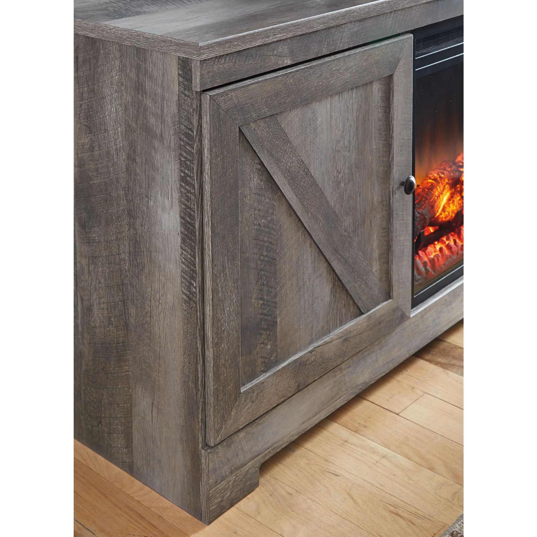 Wynnlow Entertainment Unit with Fireplace - Gray - Image 21