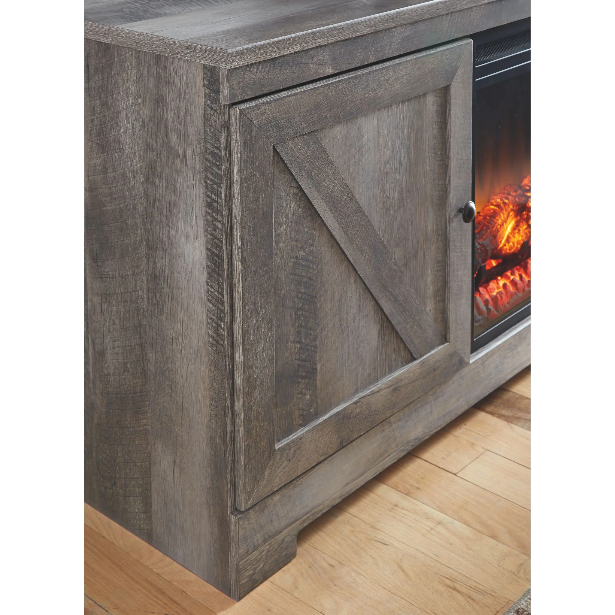Wynnlow Entertainment Unit with Fireplace - Gray - Image 3
