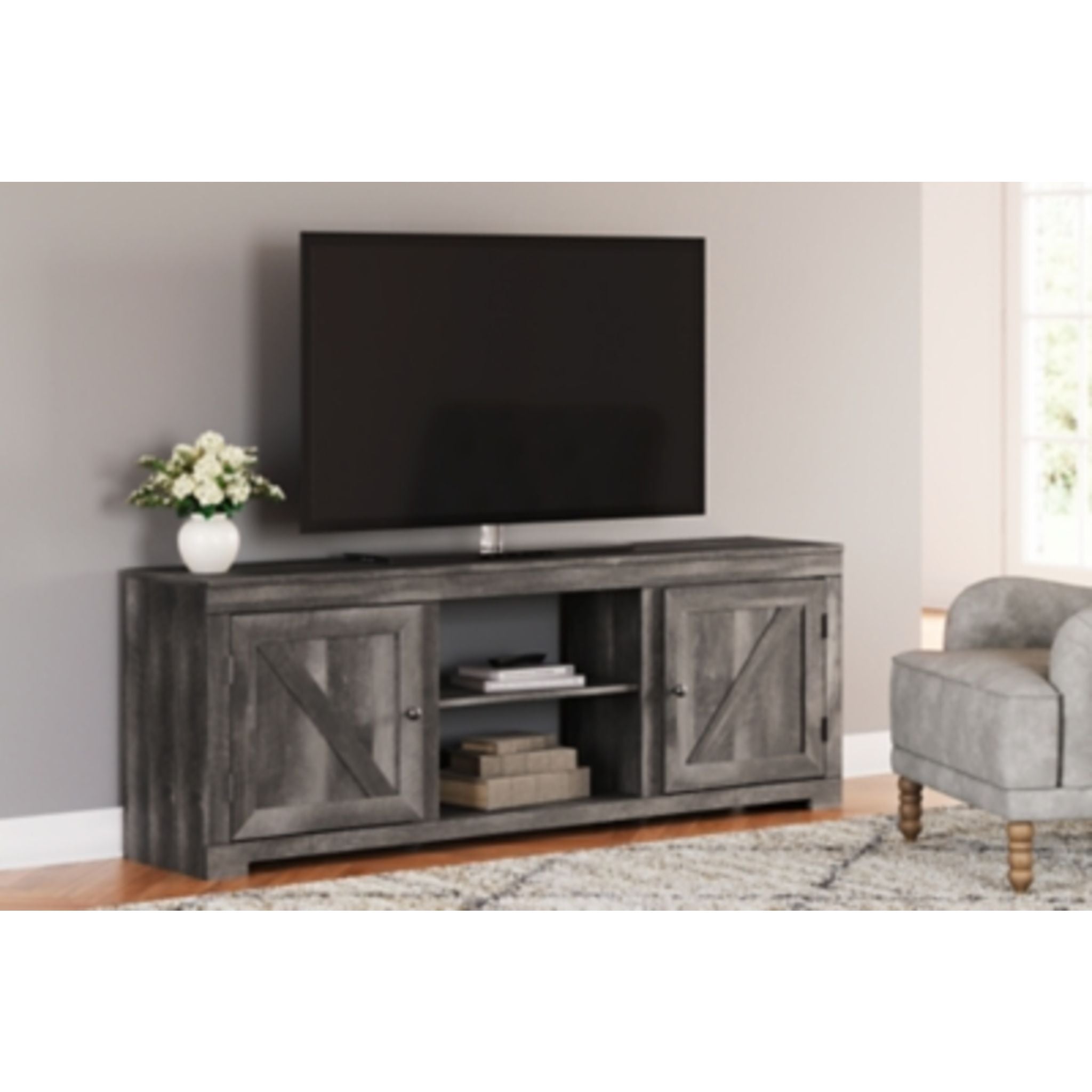 Wynnlow TV Stand - Gray - Image 2