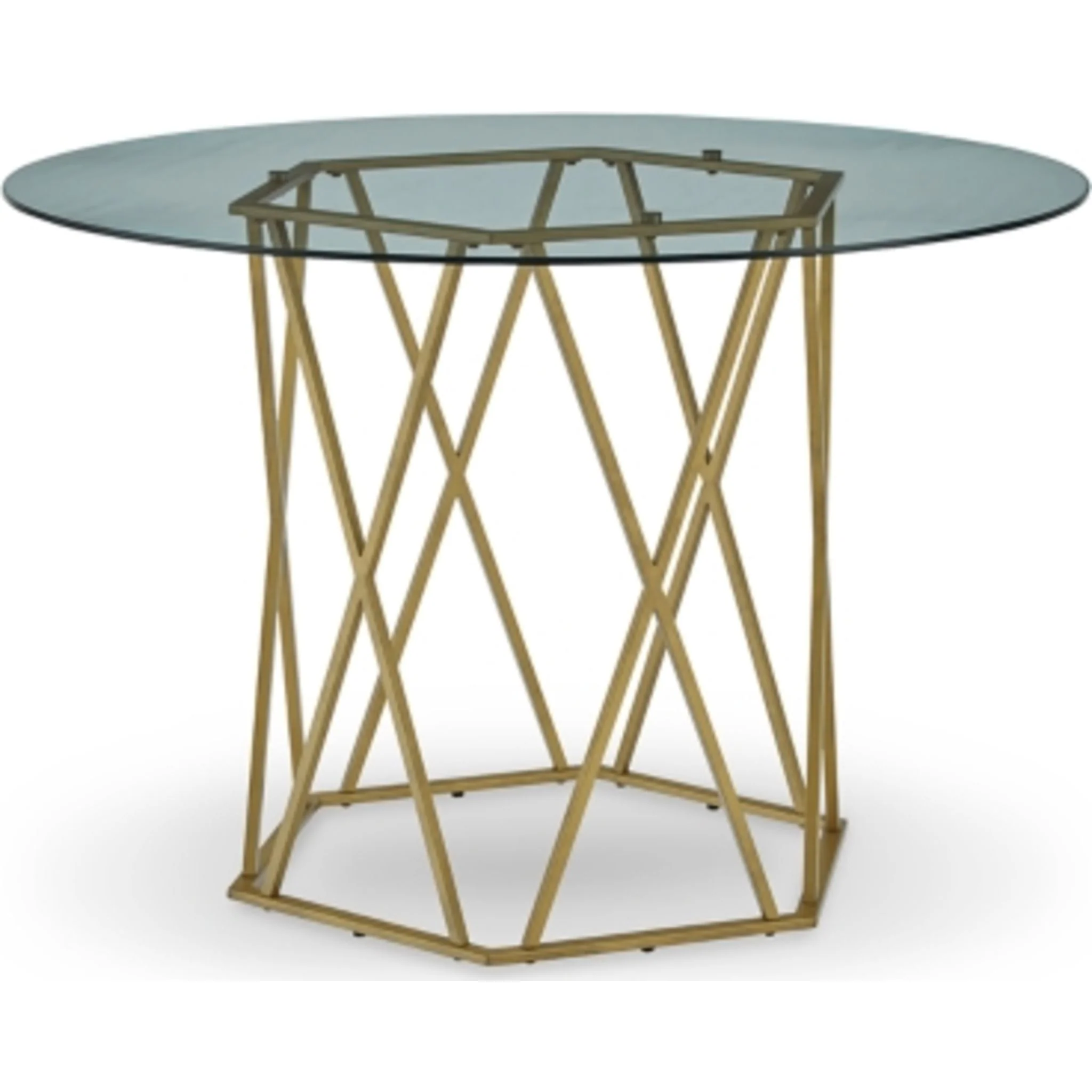 Wynora Dining Table - Gold Finish - (D292-15)