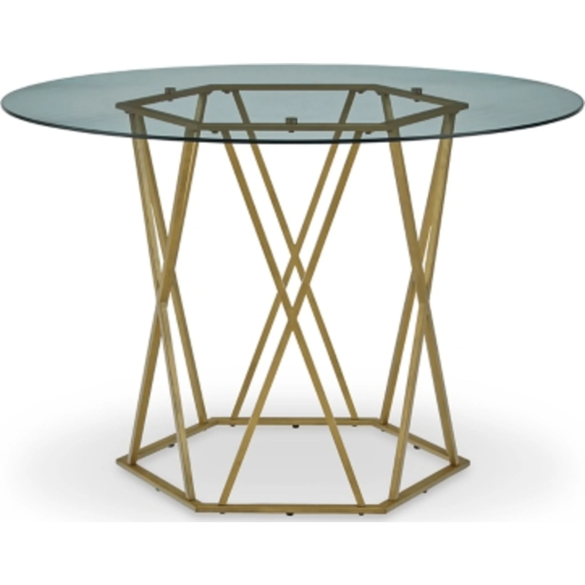 Wynora Dining Table - Gold Finish - (D292-15) - Image 2