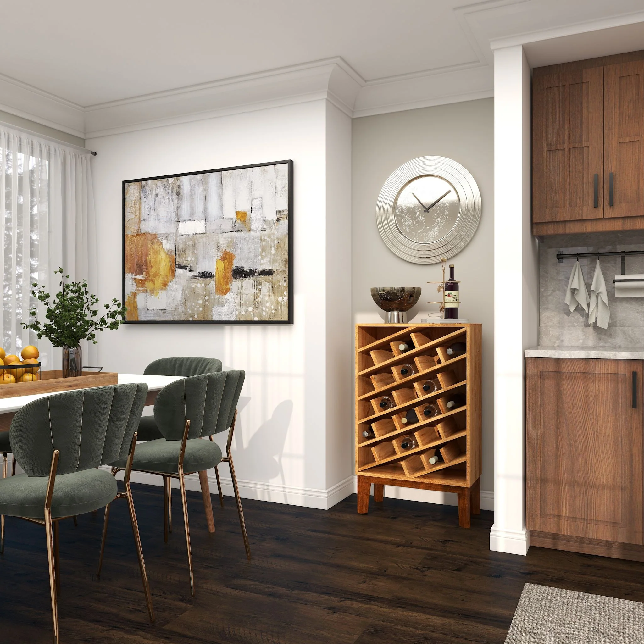 Xiomara Wine Cabinet - Brown - Image 12