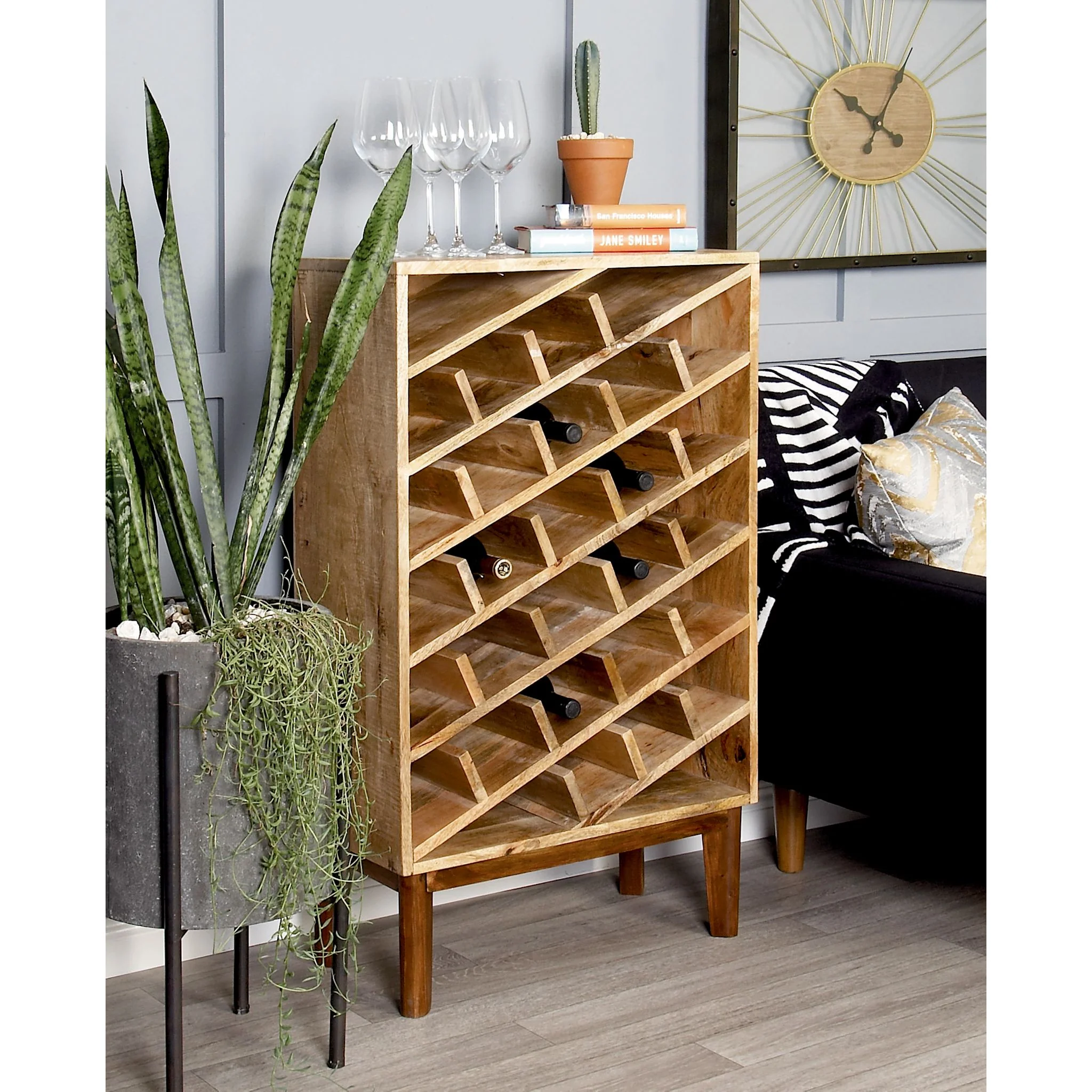 Xiomara Wine Cabinet - Brown - Image 2