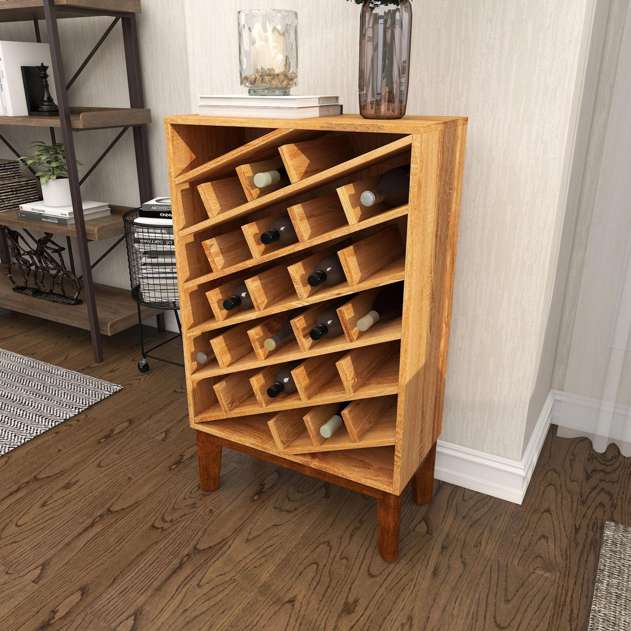 Xiomara Wine Cabinet - Brown - Image 7