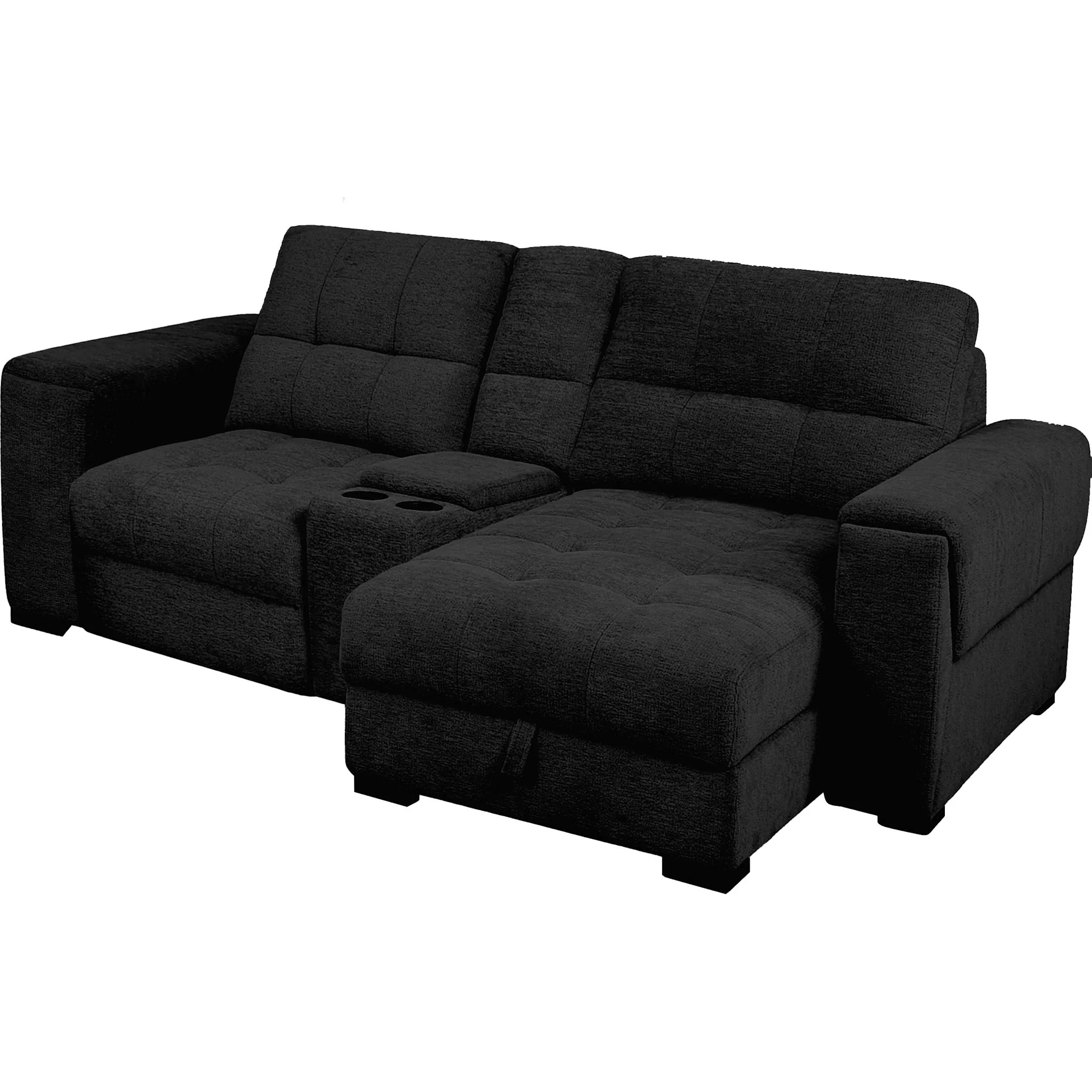Xpand 3 Piece Power Modular Sectional - Sahara Ebony