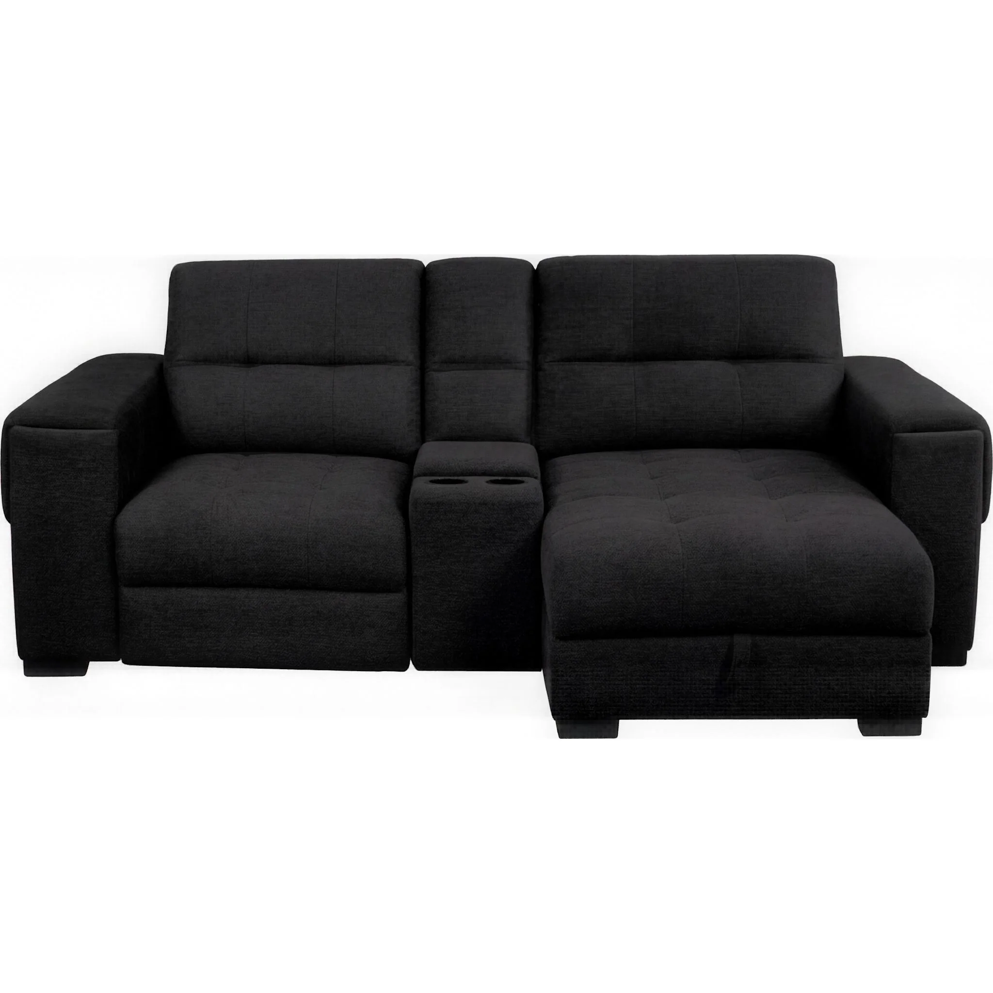 Xpand 3 Piece Power Modular Sectional - Sahara Ebony - Image 2
