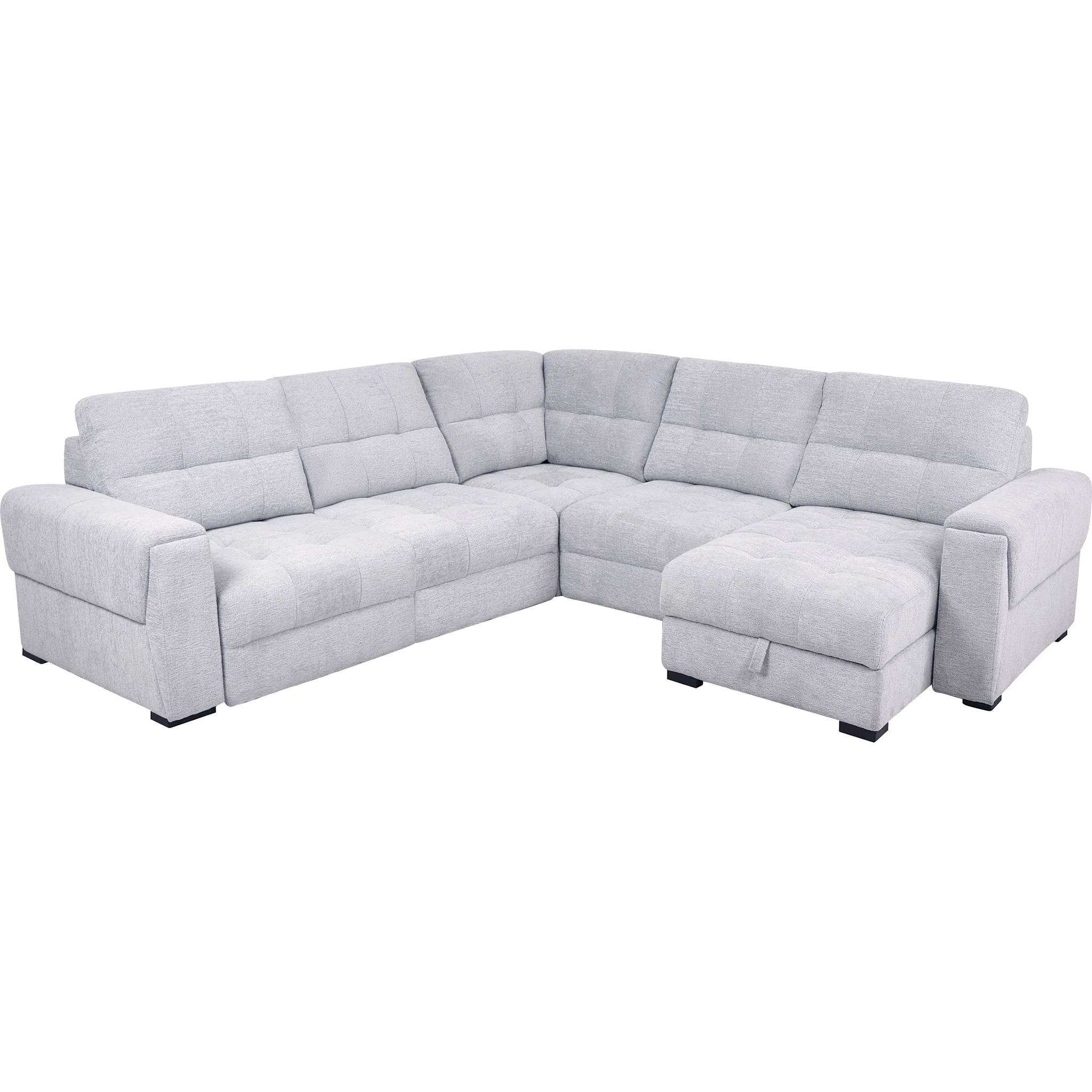 Xpand 5 Piece Power Modular Sectional - Sahara Arctic