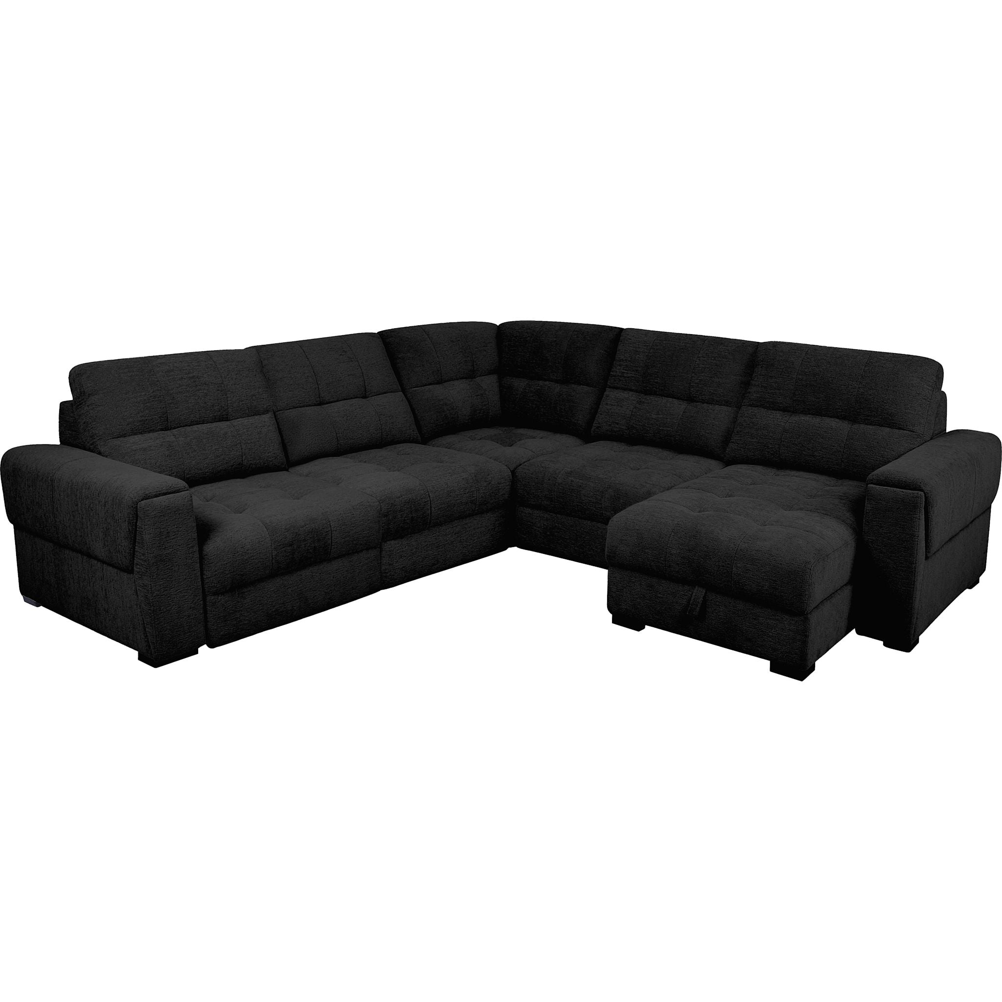 Xpand 5 Piece Power Modular Sectional - Sahara Ebony