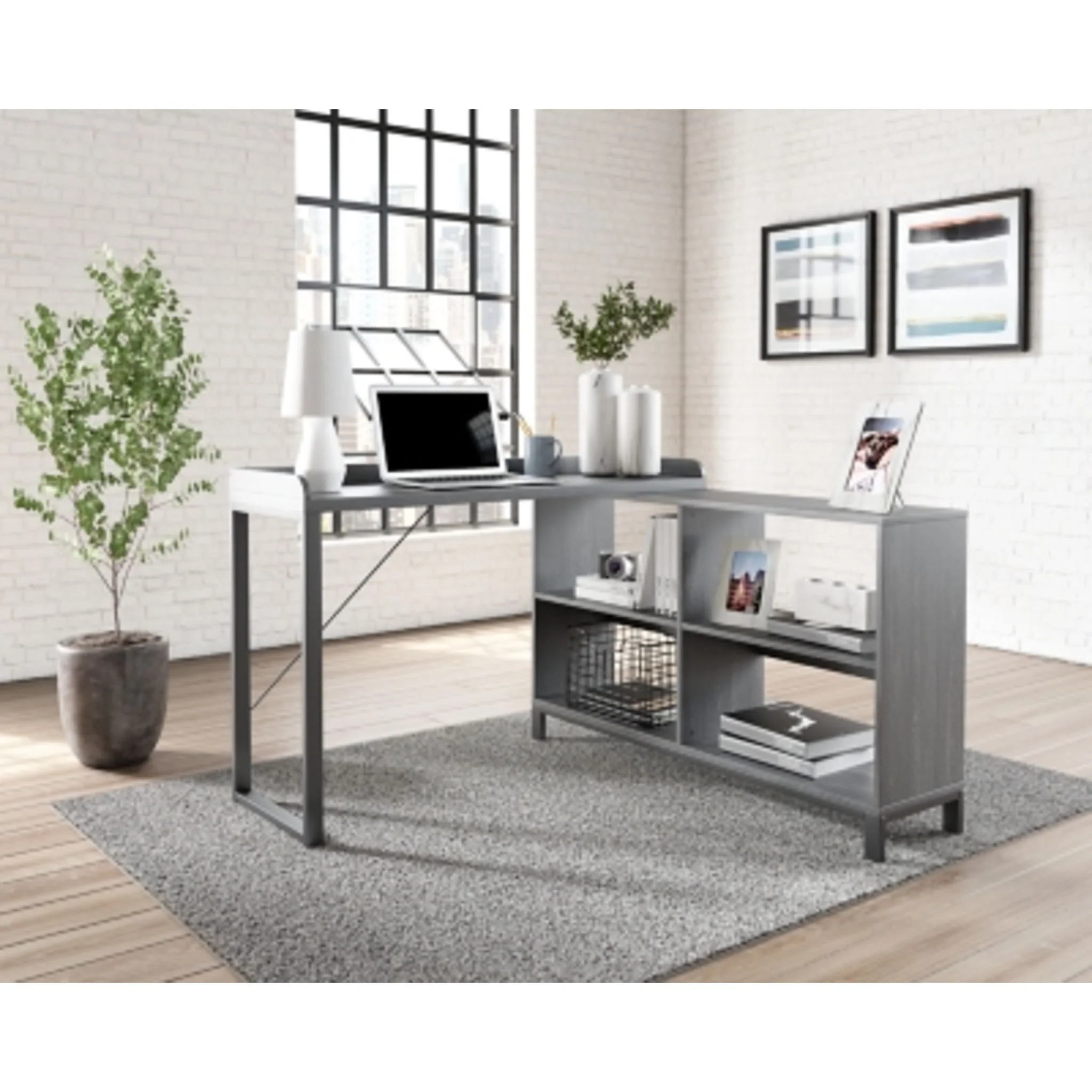 Yarlow L-Desk - Black - Image 2