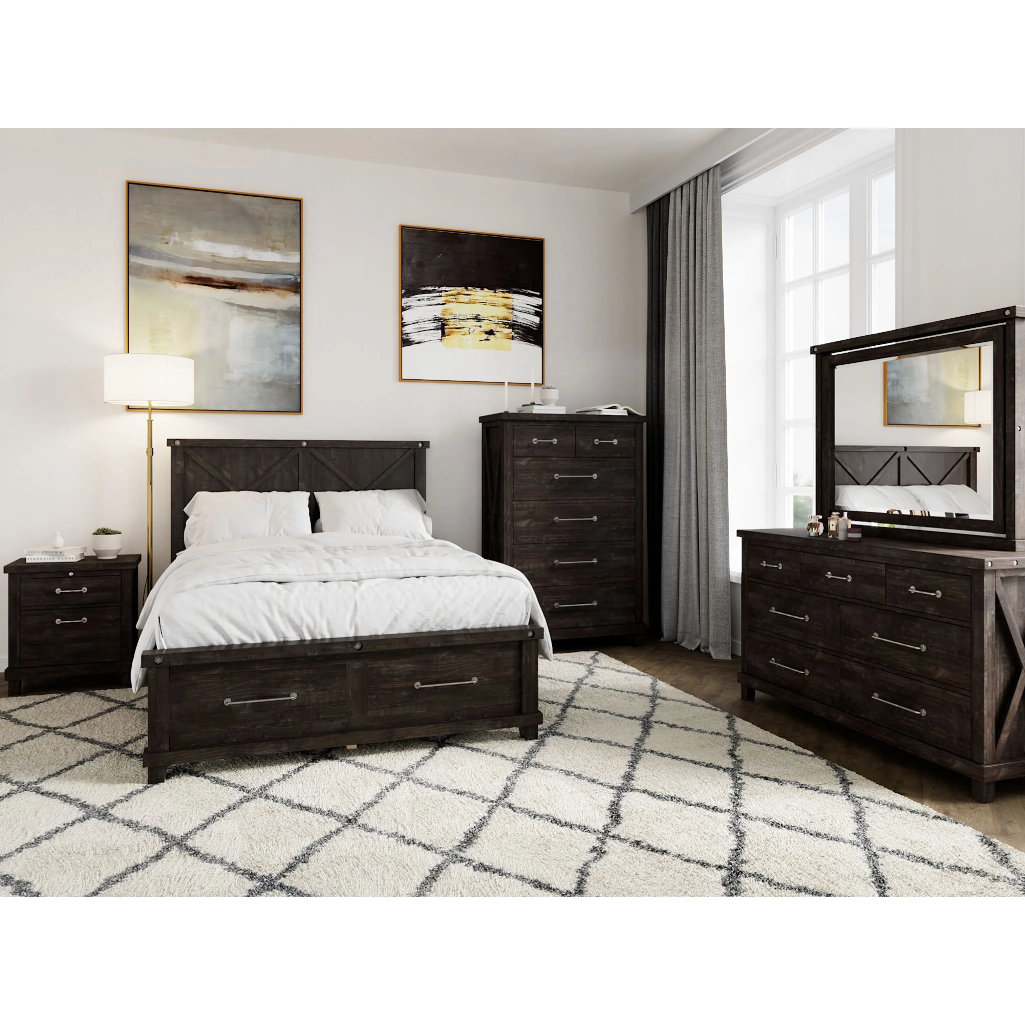Yosemite 6 Piece Full Storage Bedroom - Cafe - Image 16