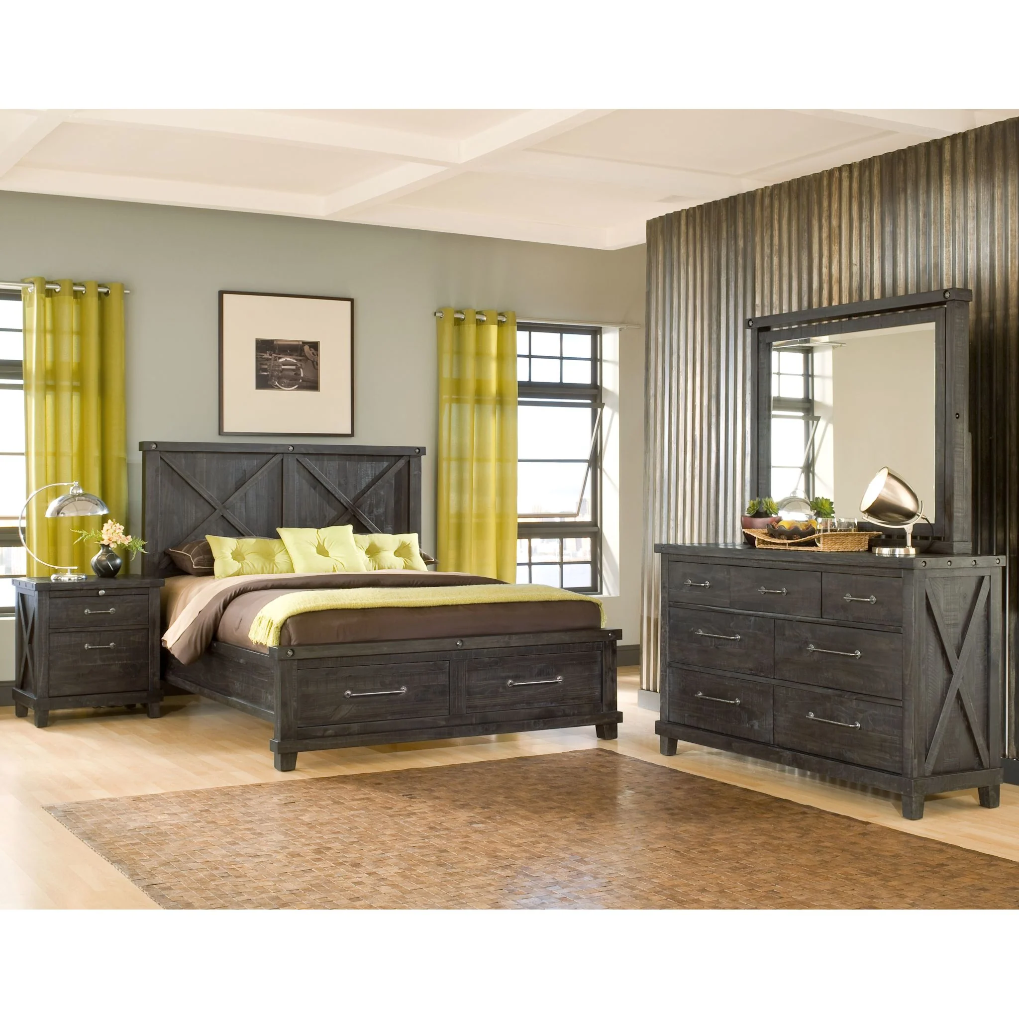 Yosemite 6 Piece Storage Bedroom - Cafe - Image 2