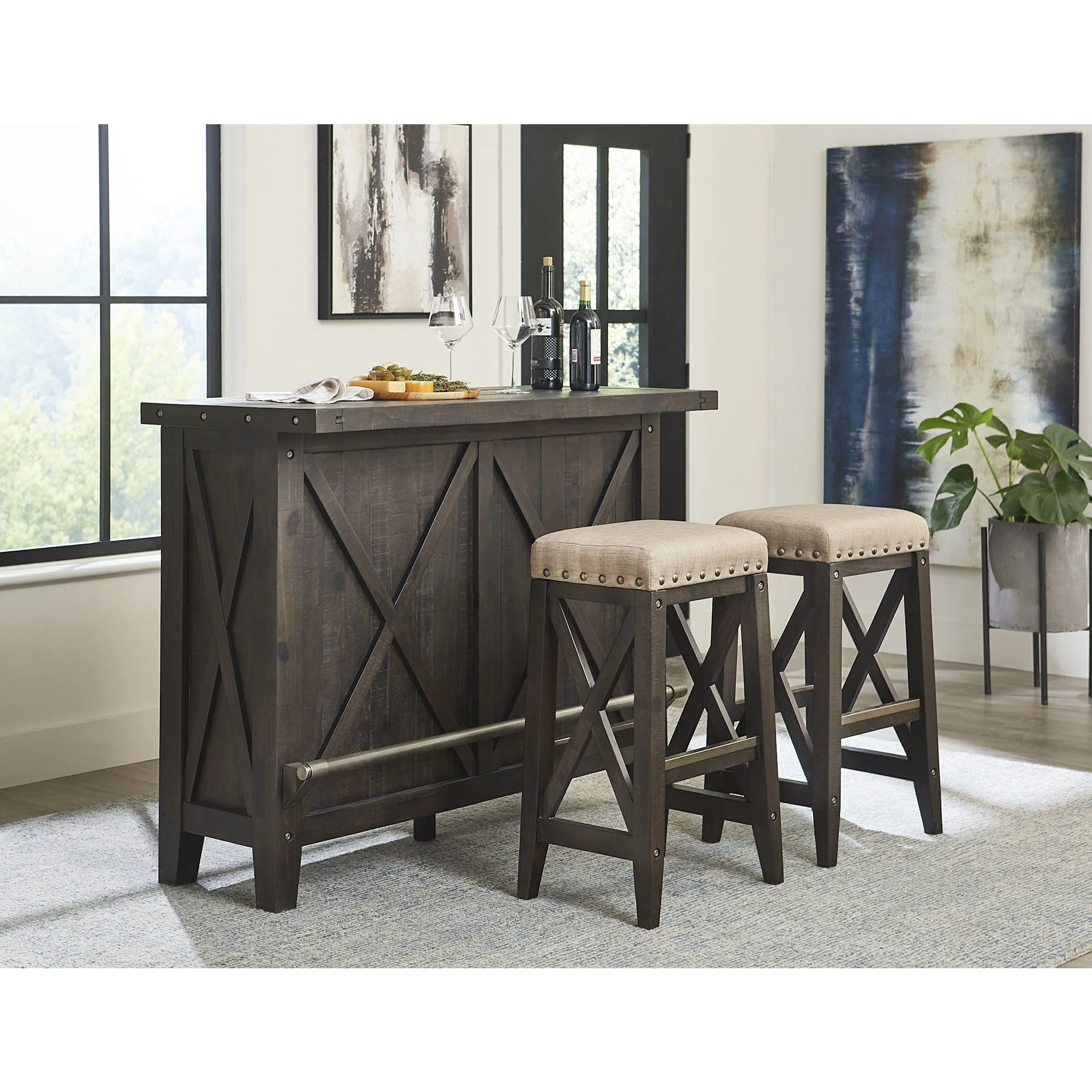 Yosemite Bar Height Stool - Cafe - (7YC968U) - Image 3