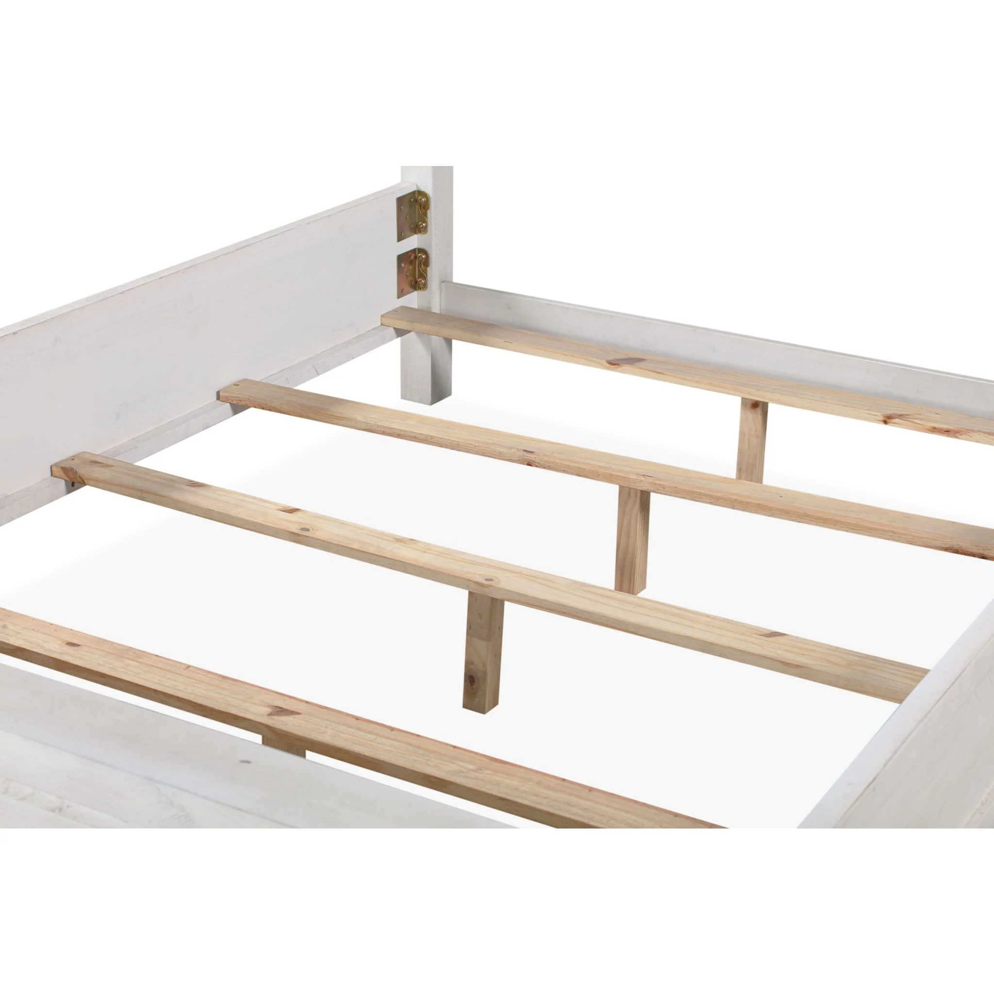 Yosemite King Panel Bed - Rustic White - Image 10