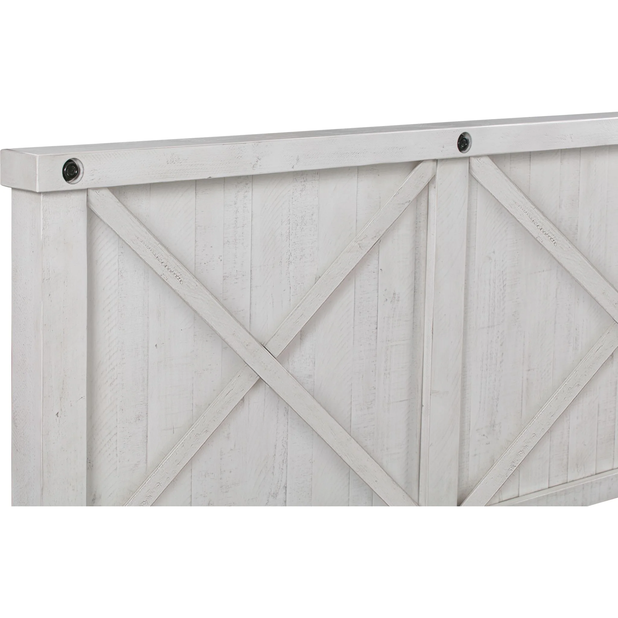 Yosemite Queen Storage Bed - Rustic White - Image 9