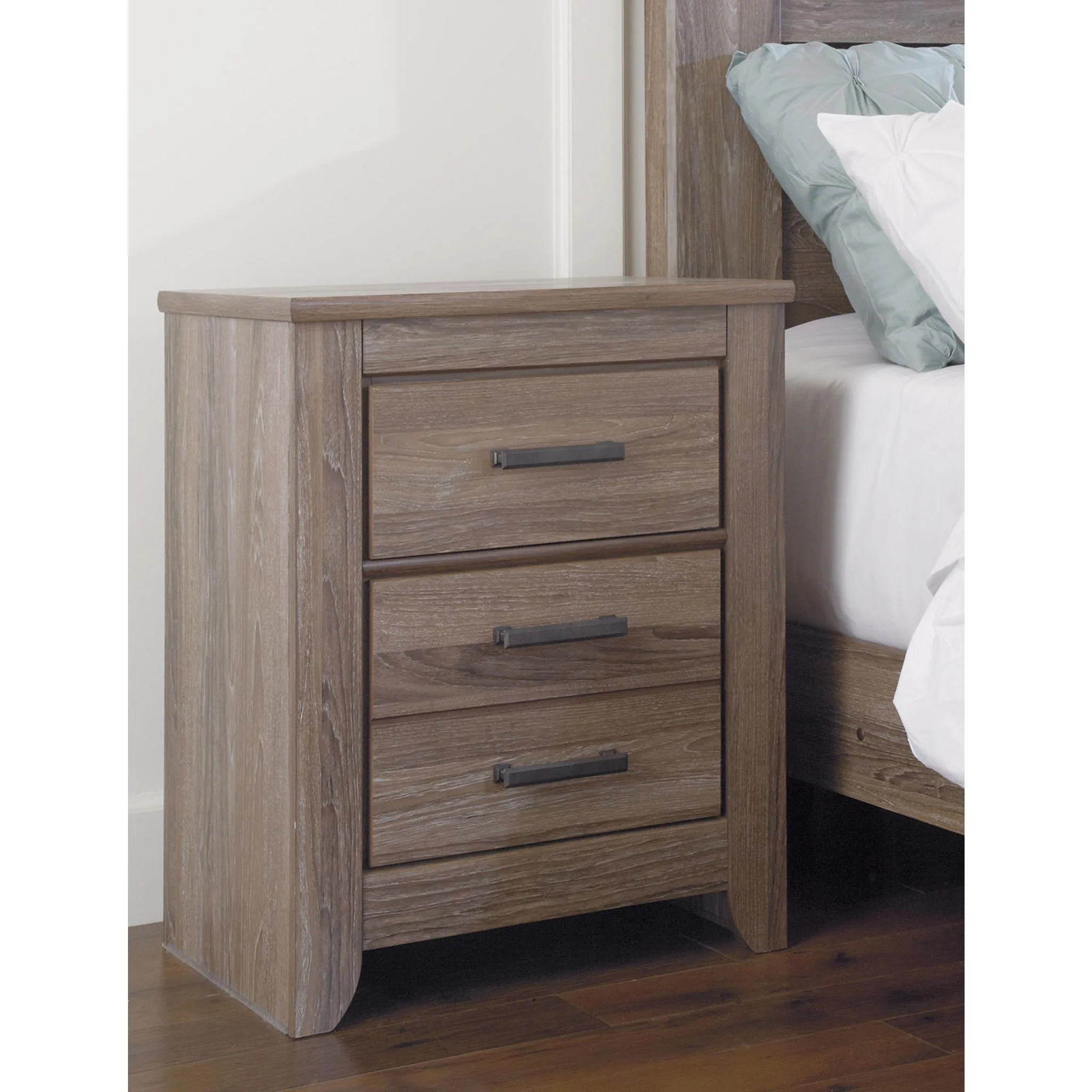 Zelen Nightstand - Warm Grey - Image 17