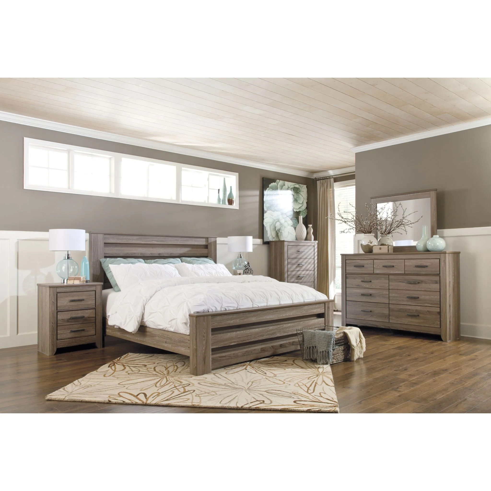 Zelen Panel Bed - Warm Gray - Image 2