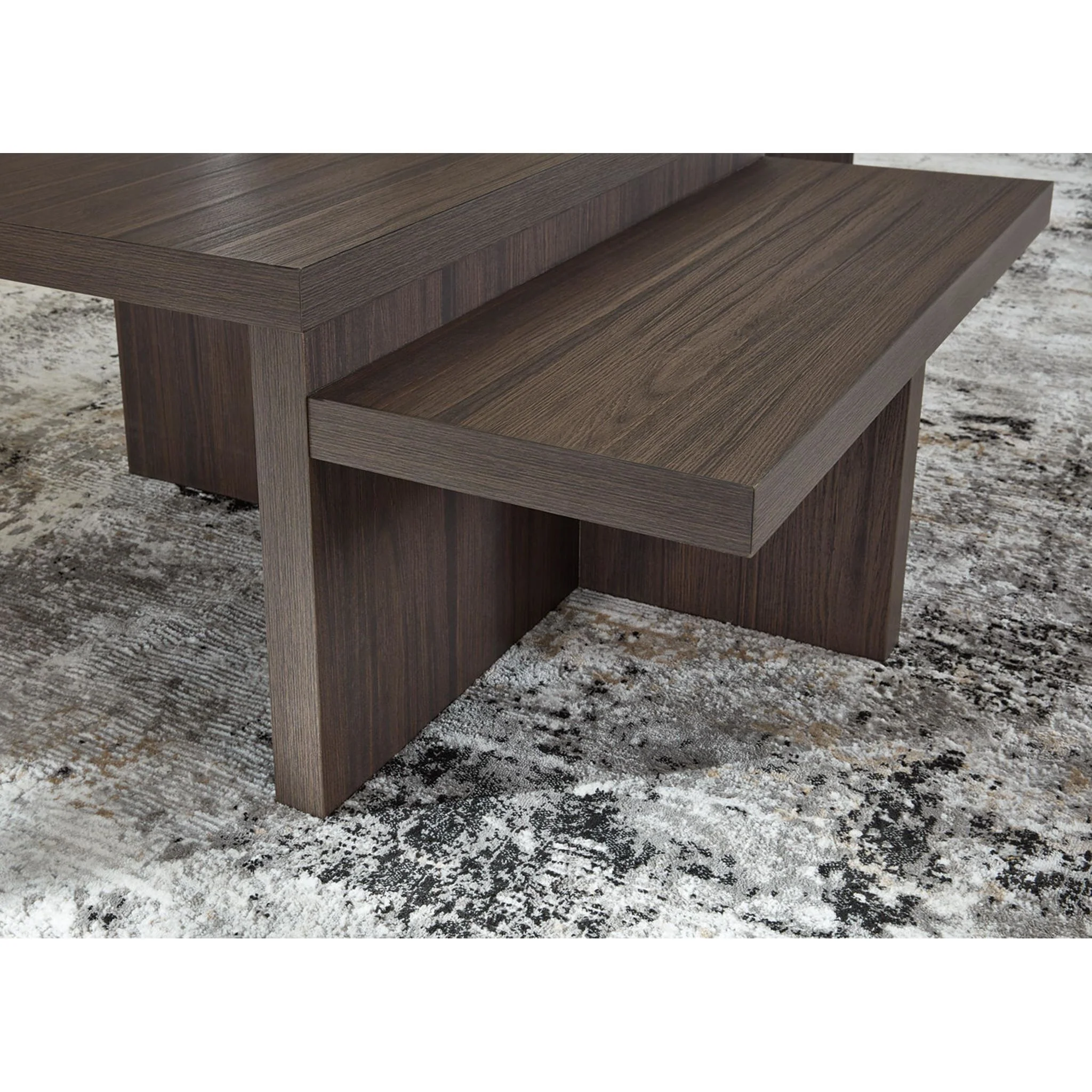 Zendex 2 Pack Tables - Brown - Image 4