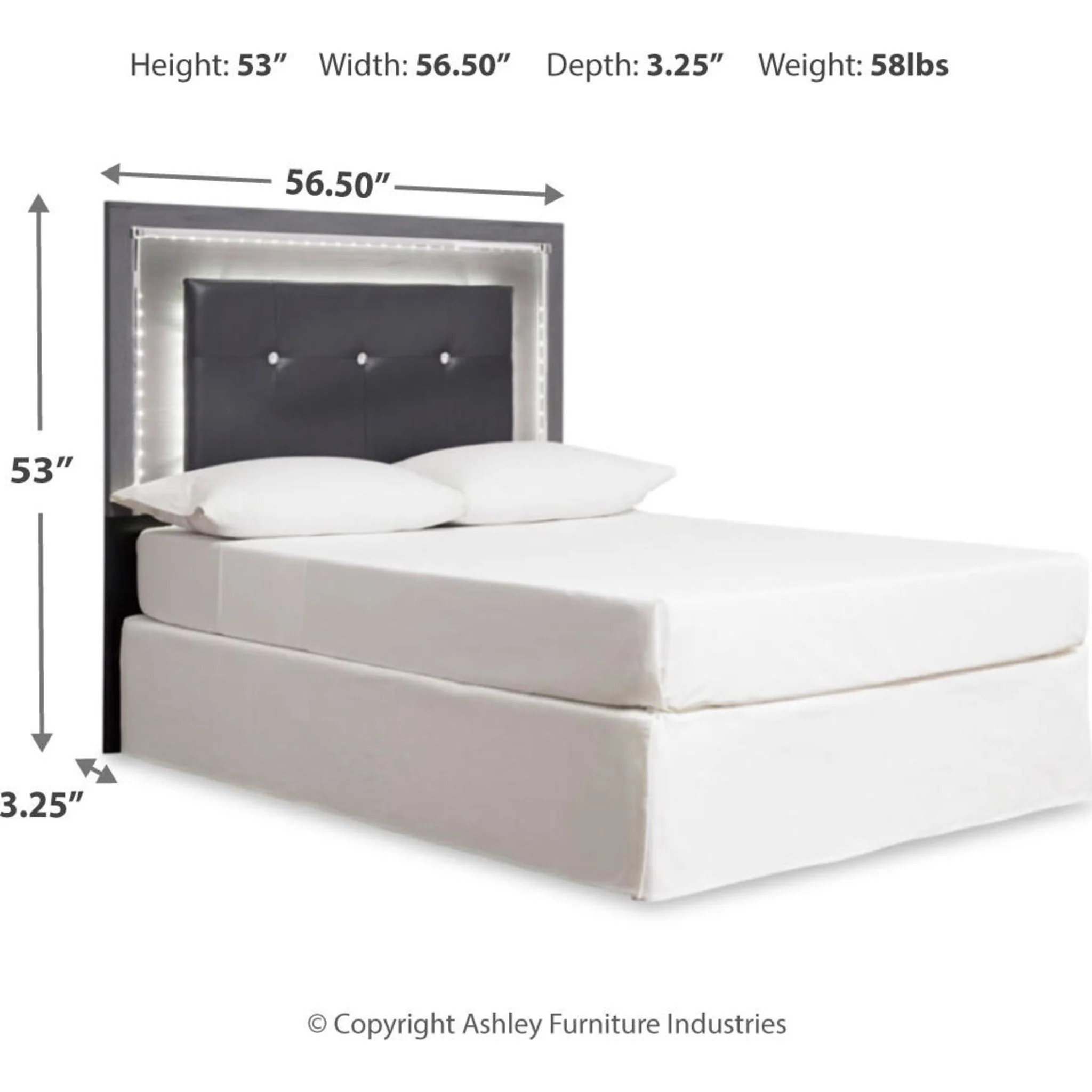 Lodanna Full Panel Headboard - Gray - Image 13