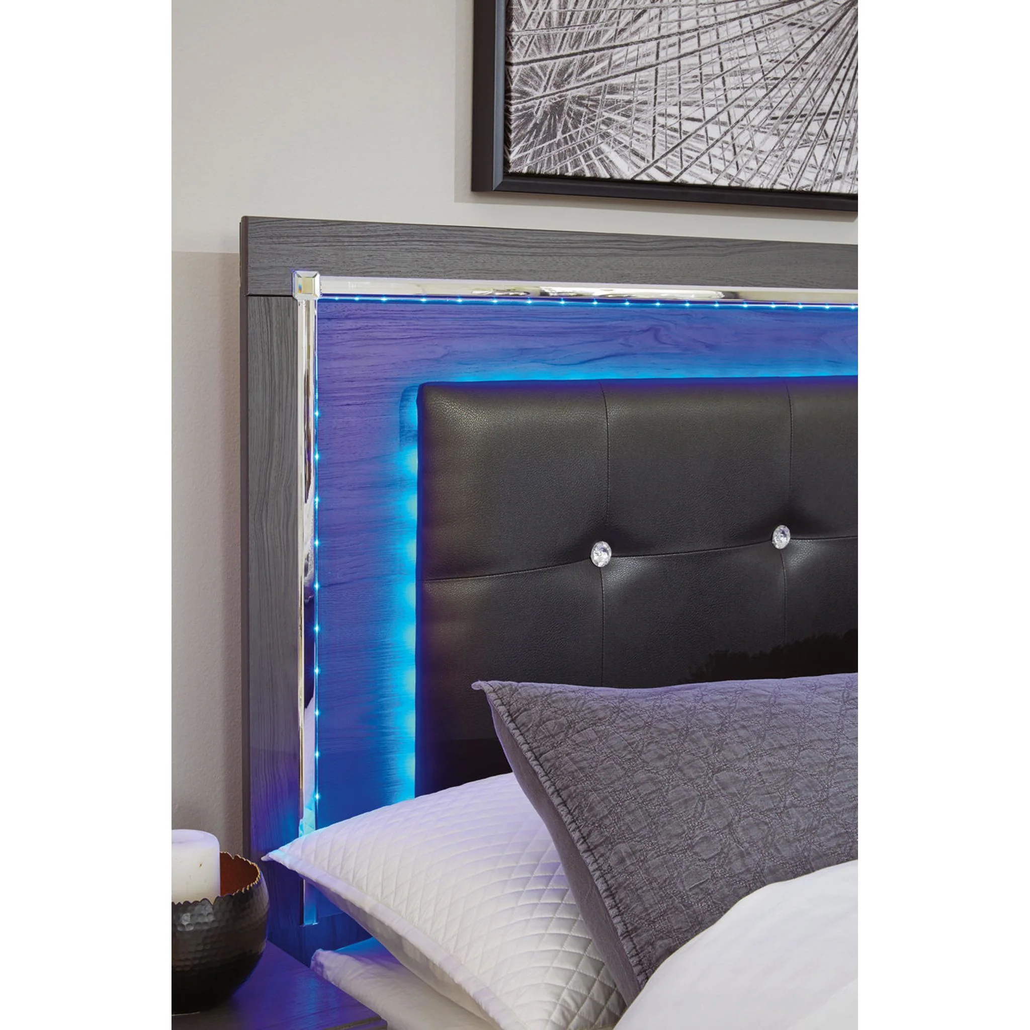 Lodanna Full Panel Headboard - Gray - Image 15